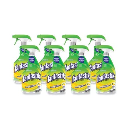 Sc Johnson Fantastik, DISINFECTANT MULTI-PURPOSE CLEANER LEMON SCENT, 32 OZ SPRAY BOTTLE, 8PK 306388